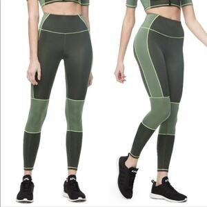 Good American The Dual Life 7-8 Leggings in Heathered Forest XS NWT